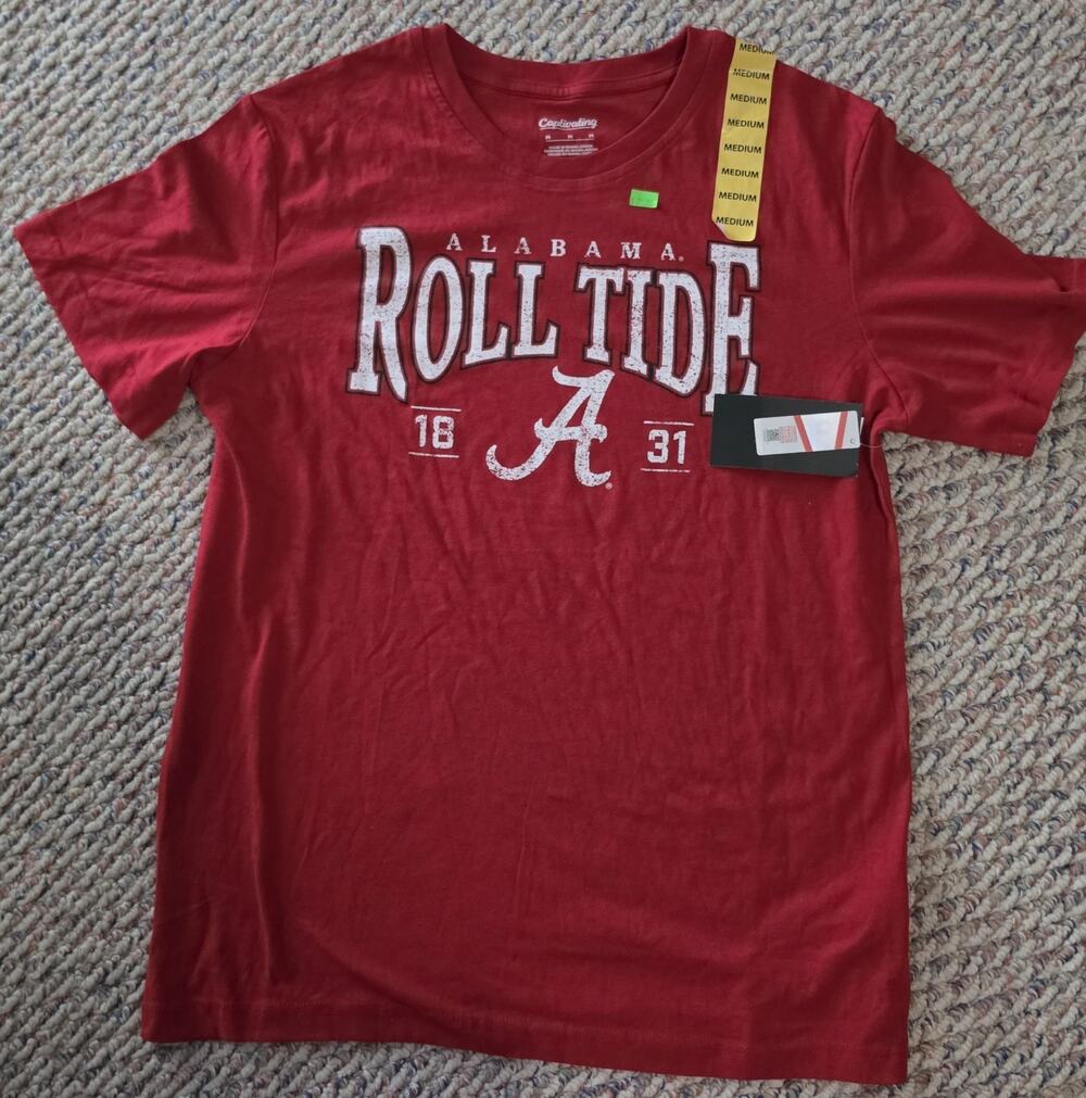 Champion Alabama Crimson Tide Roll Tide Performance T-Shirt Size Medium NWT